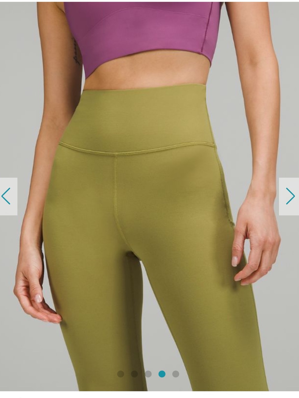 Lululemon Chartreuse Groove Super High-Rise Flare Pant Leggings size 8 - Picture 3 of 10